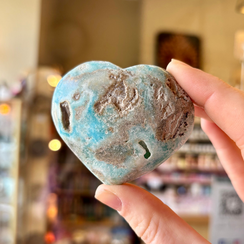 Caribbean Calcite Heart