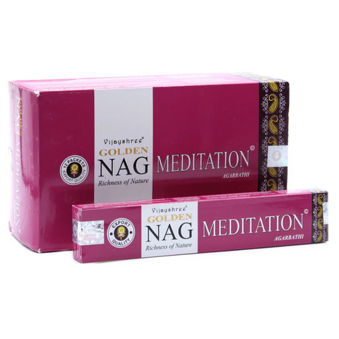 Golden Nag Meditation Incense Sticks