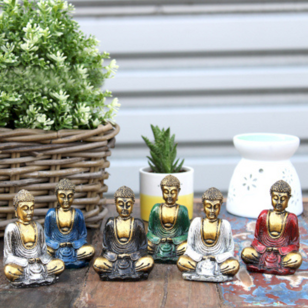 Gold Resin Mini Buddha