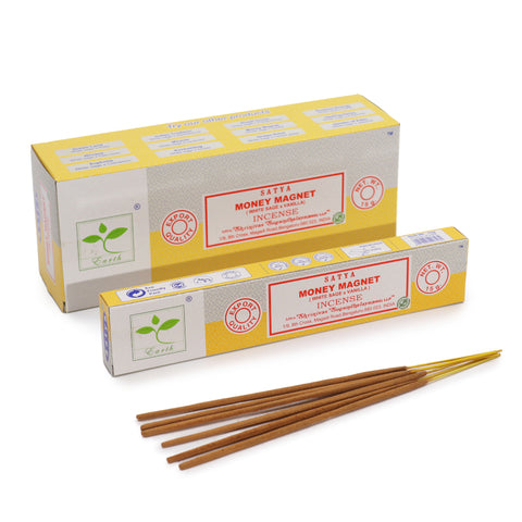 Money Magnet (White Sage & Vanilla) Satya Incense Sticks