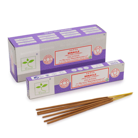Miracle (White Sage & Lavender) Satya Incense Sticks