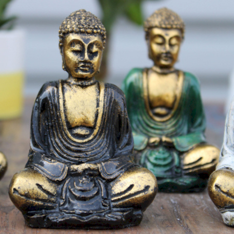 Gold Resin Mini Buddha