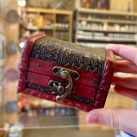 Mini Treasure Chest - Egypt Embossed