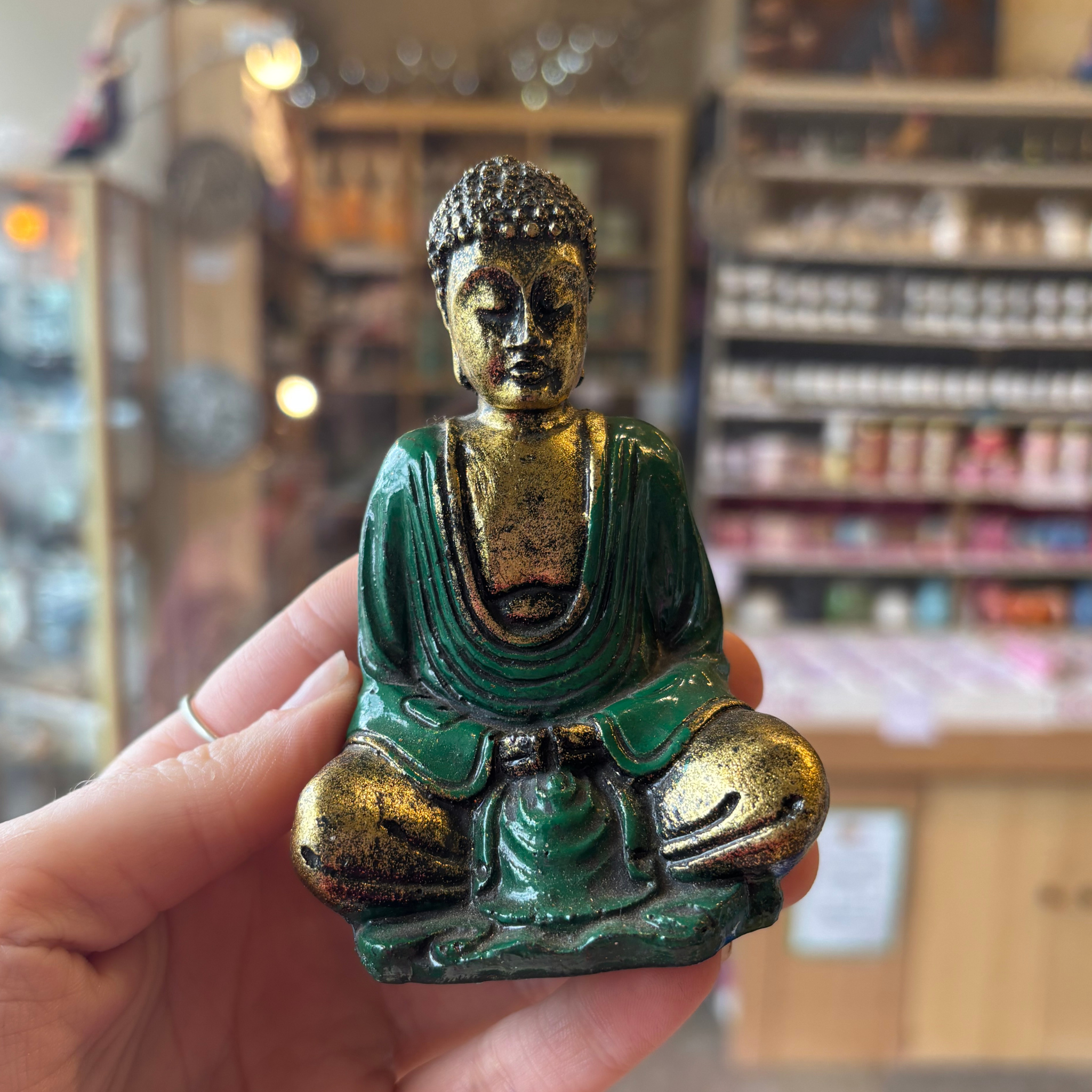 Gold Resin Mini Buddha