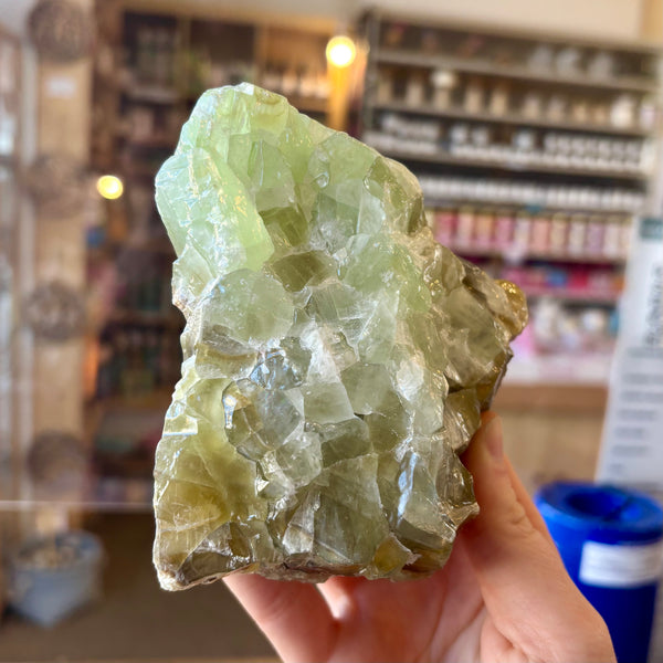 Green Calcite Rough