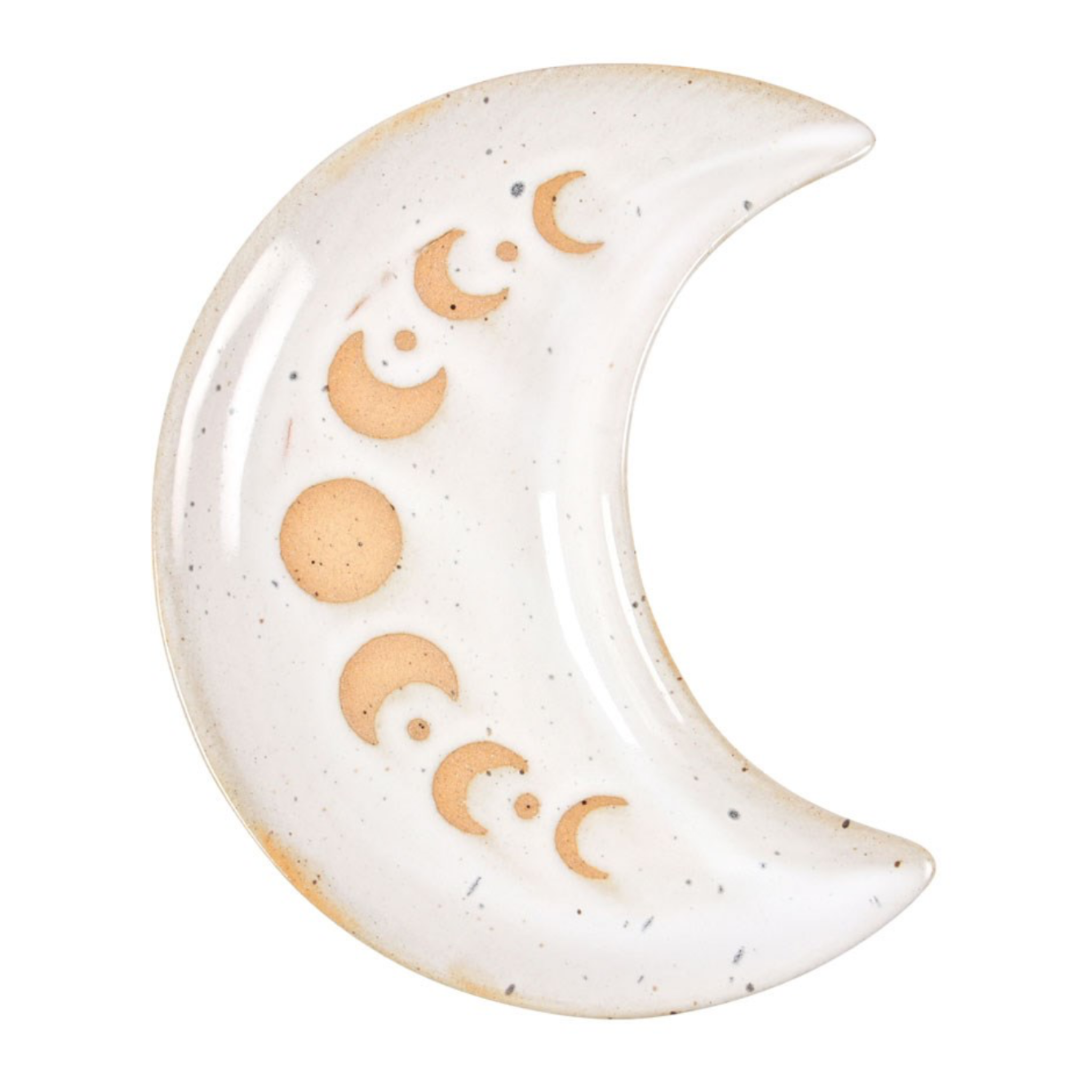 Moon Phase Crescent Ceramic Trinket Tray