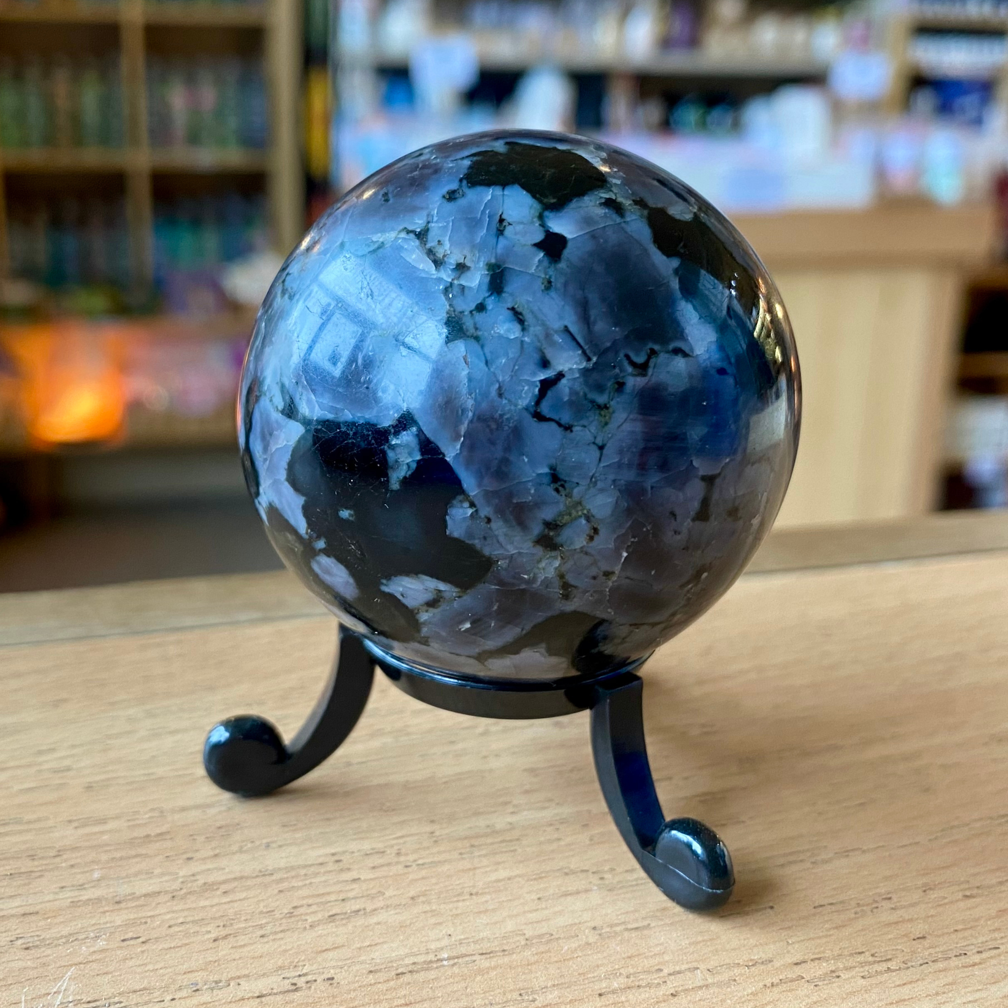 Indigo Gabbro (Mystic Merlinite) Sphere