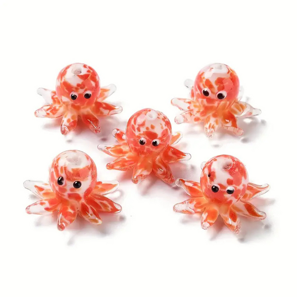 Octopus - Lampwork Beads