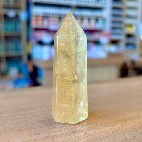 Honey Calcite Point