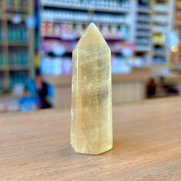 Honey Calcite Point
