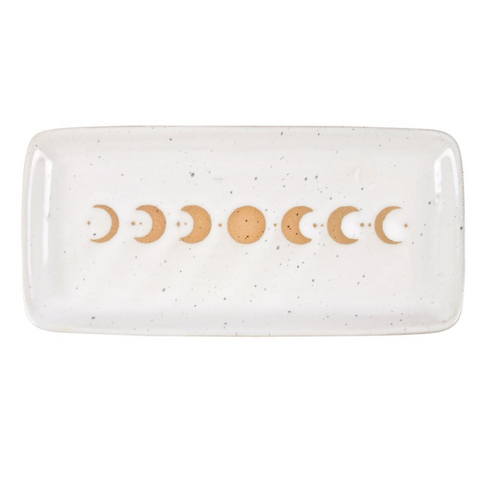 Moon Phase Ceramic Trinket Tray