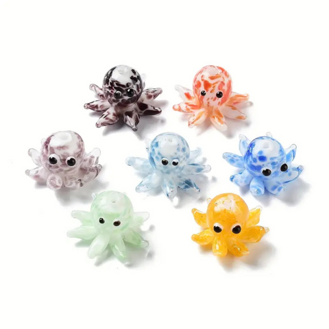 Octopus - Lampwork Beads