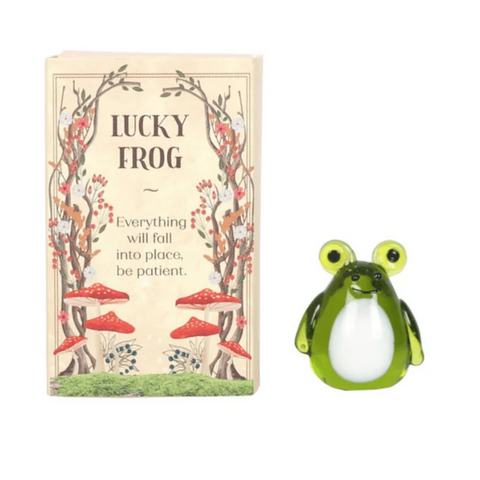 Lucky Frog Glass Ornament