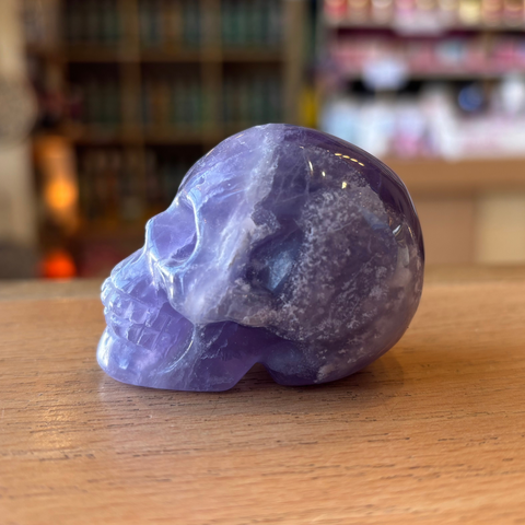 Purple Fluorite Skull