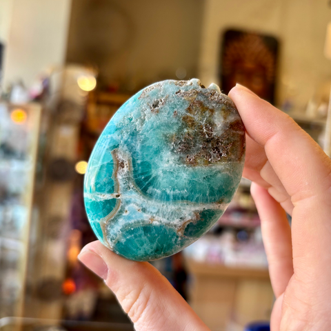 Caribbean Calcite Palm Stone