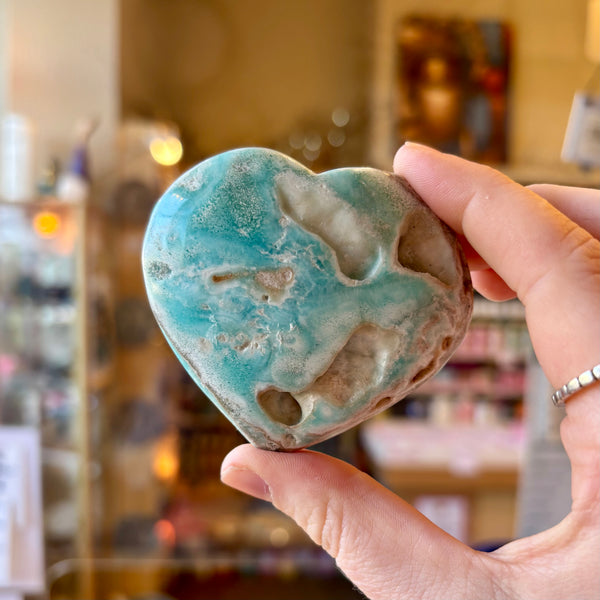 Caribbean Calcite Heart