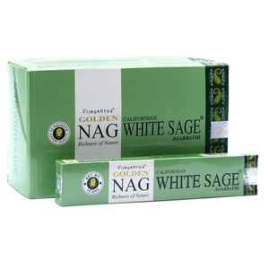 Golden Nag White Sage Incense Sticks