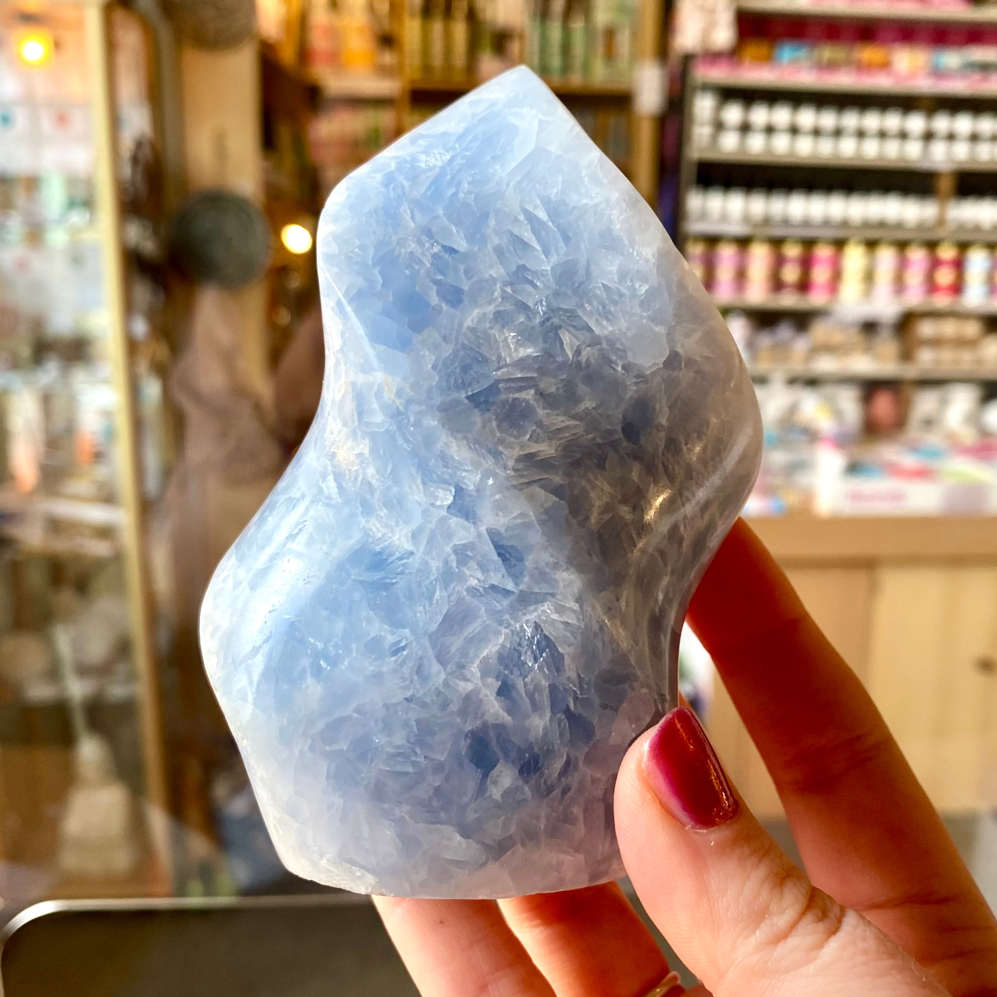 Blue Calcite Flame