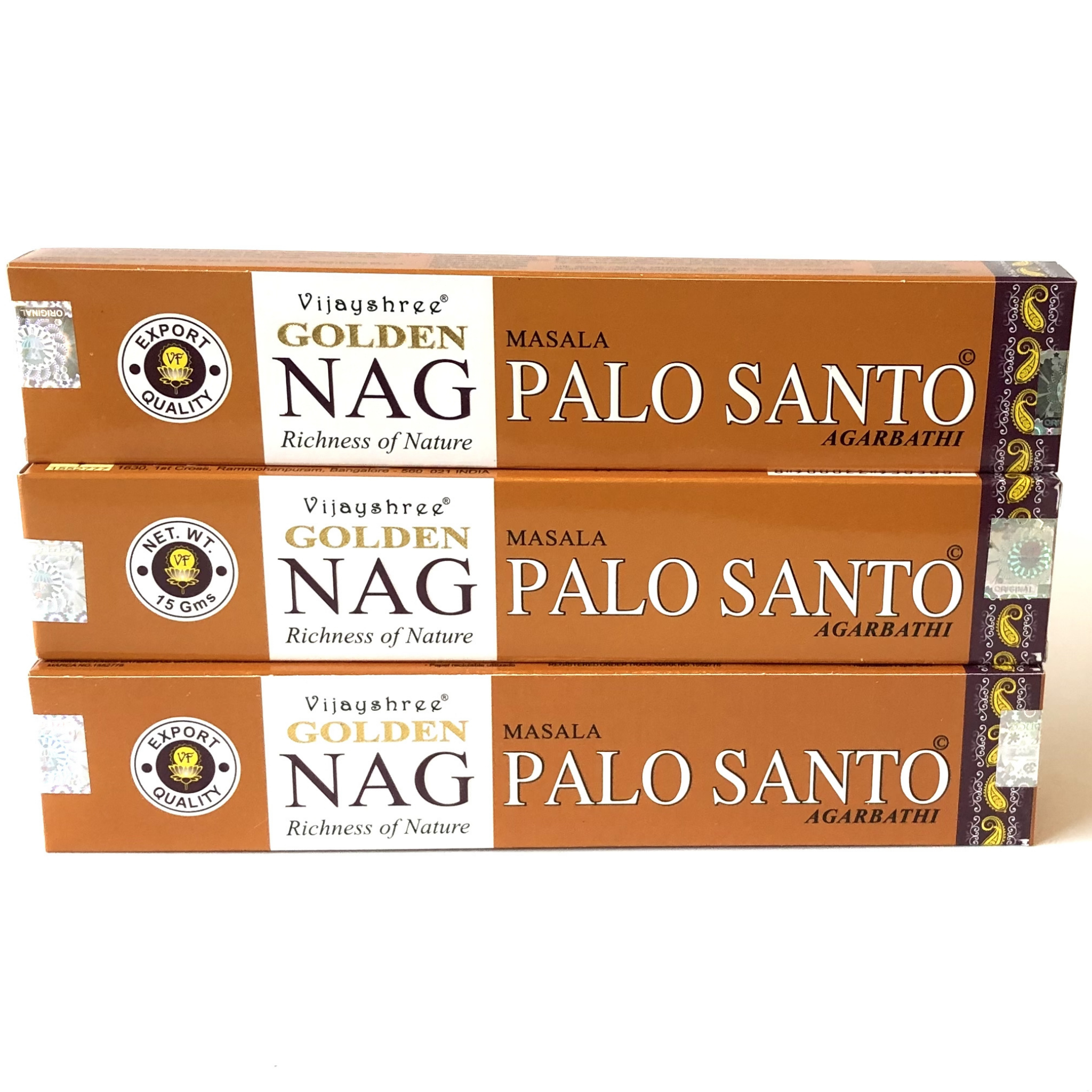 Golden Nag Palo Santo Incense Sticks