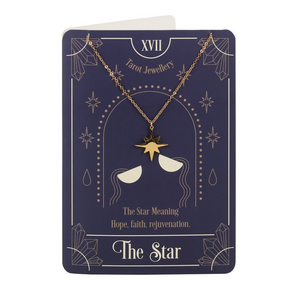 The Star Tarot Necklace on Greeting Card