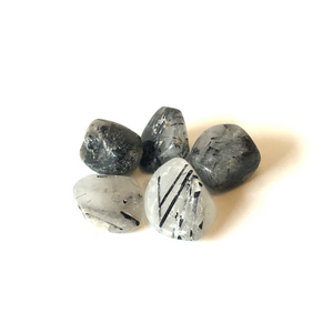 Tourmaline Quartz Tumbled Stone