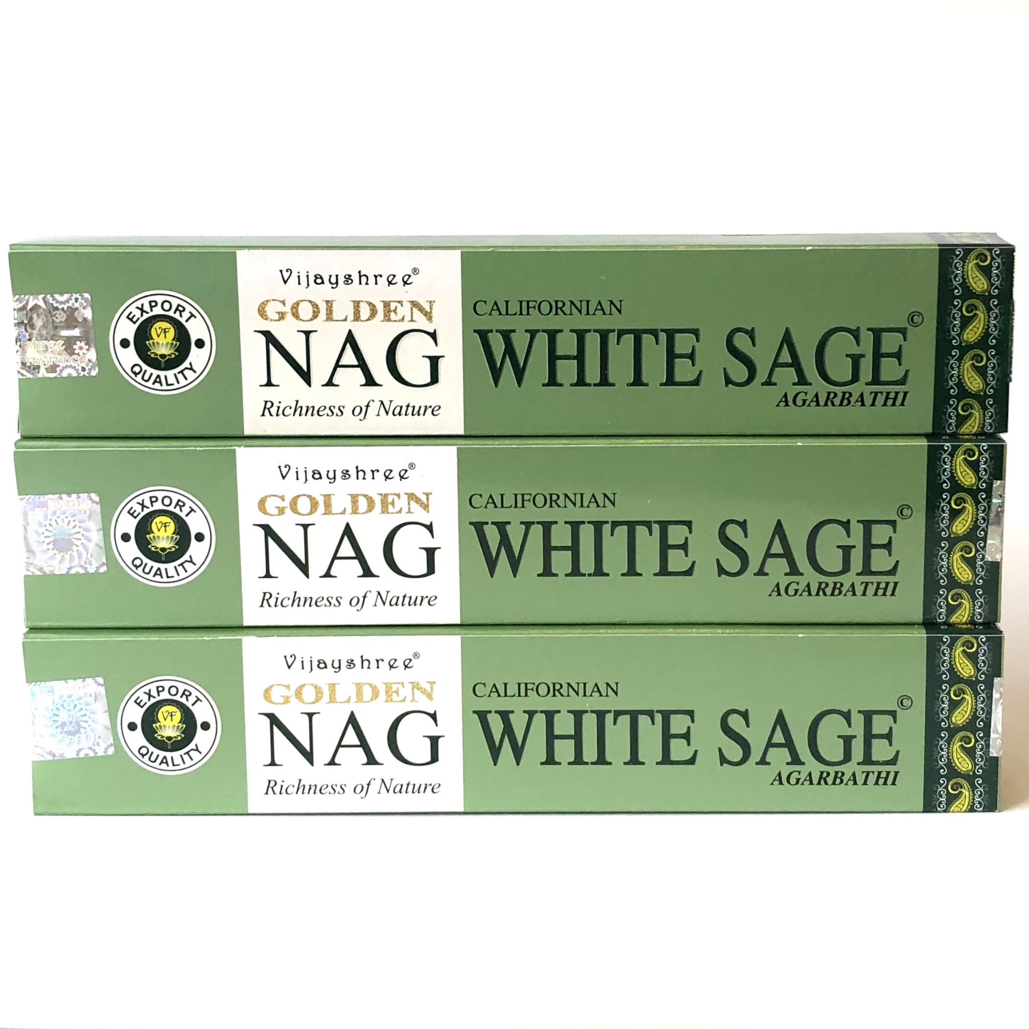 Golden Nag White Sage Incense Sticks