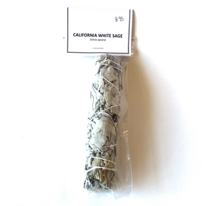 Large California White Sage Stick Wrapped